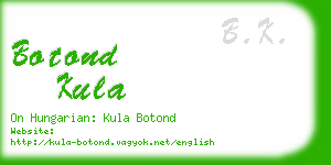 botond kula business card